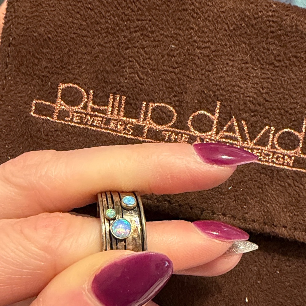 Phillip David jewelers the art of design Opal Spinner Ring - Picture 5 of 7